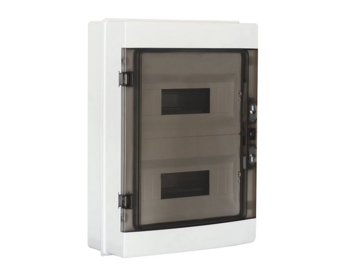 ARLI Verteilerbox 1x Sicherungskasten IP65 Aufputz Verteilerkasten Feuchtraumverteiler, (Anzahl Module, 24-tlg., Module), Nach Auswahl: Module von ARLI