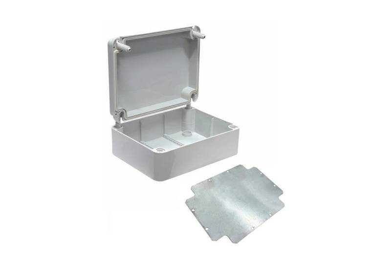 ARLI Verteilerbox Abzweigdose IP67 Aufputz 250x200x90mm Feuchtraumdose + Montageplatte, nach Auswahl: Kabelverschraubung M12 M16 M20 M25 von ARLI