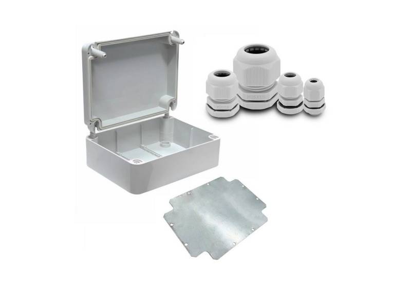 ARLI Verteilerbox Abzweigdose IP67 Aufputz 250x200x90mm Feuchtraumdose + Montageplatte, nach Auswahl: Kabelverschraubung M12 M16 M20 M25 ARLI Verteilerbox Abzweigdose IP67 Aufputz 250x200x90mm Feuchtraumdose + Montageplatte, nach Auswahl: Kabelverschraubung M12 M16 M20 M25 von ARLI