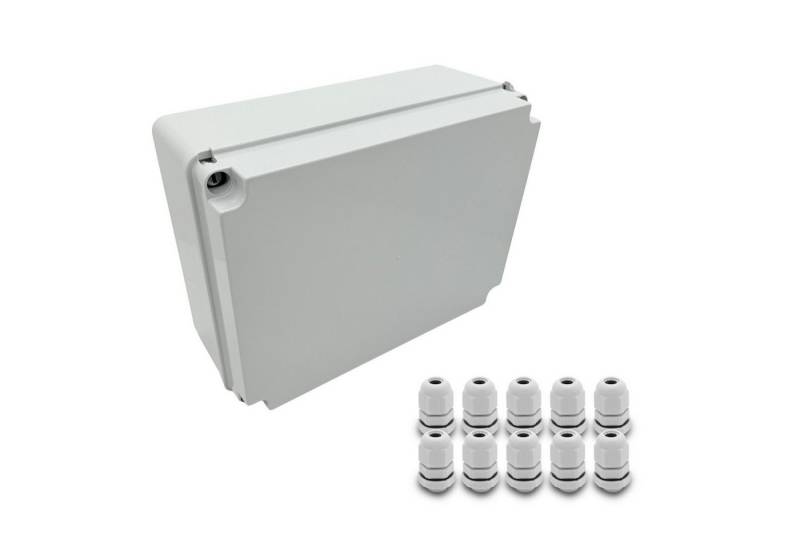 ARLI Verteilerbox Abzweigdose IP67 Aufputz 310 x 230 x 130 mm Feuchtraumdose, nach Auswahl: Kabelverschraubung M12 M16 M20 M25 ARLI Verteilerbox Abzweigdose IP67 Aufputz 310 x 230 x 130 mm Feuchtraumdose, nach Auswahl: Kabelverschraubung M12 M16 M20 M25 von ARLI