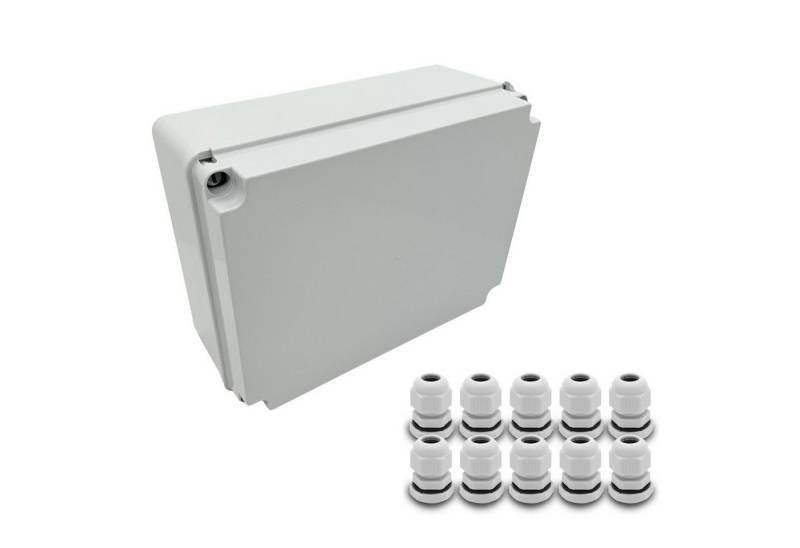 ARLI Verteilerbox Abzweigdose IP67 Aufputz 310 x 230 x 130 mm Feuchtraumdose, nach Auswahl: Kabelverschraubung M12 M16 M20 M25 ARLI Verteilerbox Abzweigdose IP67 Aufputz 310 x 230 x 130 mm Feuchtraumdose, nach Auswahl: Kabelverschraubung M12 M16 M20 M25 von ARLI