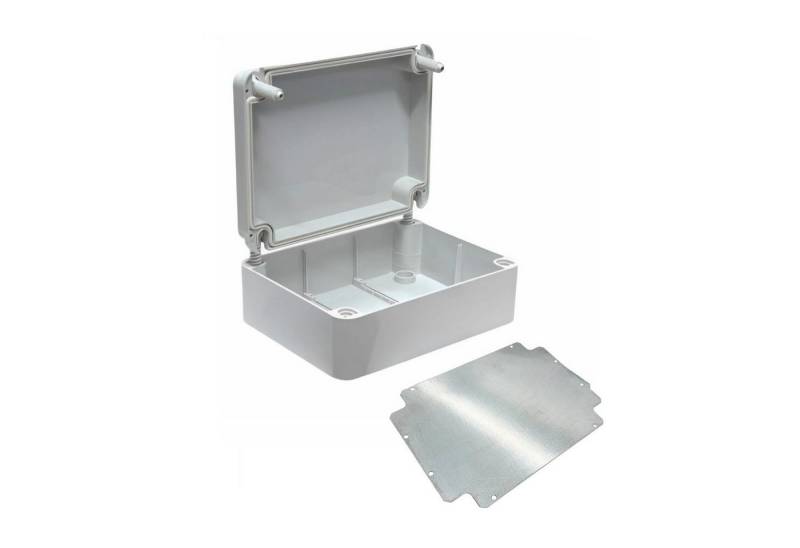 ARLI Verteilerbox Abzweigdose IP67 Aufputz 310x230x130mm Feuchtraumdose + Montageplatte, nach Auswahl: Kabelverschraubung M12 M16 M20 M25 von ARLI