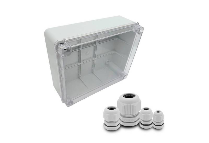 ARLI Verteilerbox Abzweigdose IP67 Sichttür 250 x 200 x 90 mm Aufputz, nach Auswahl: Kabelverschraubung M12 M16 M20 M25 ARLI Verteilerbox Abzweigdose IP67 Sichttür 250 x 200 x 90 mm Aufputz, nach Auswahl: Kabelverschraubung M12 M16 M20 M25 von ARLI