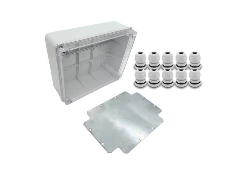 ARLI Verteilerbox Abzweigdose IP67 Sichttür Aufputz 250 x 200 x 90 mm + Montageplatte, nach Auswahl: Kabelverschraubung M12 M16 M20 M25 ARLI Verteilerbox Abzweigdose IP67 Sichttür Aufputz 250 x 200 x 90 mm + Montageplatte, nach Auswahl: Kabelverschraubung M12 M16 M20 M25 von ARLI