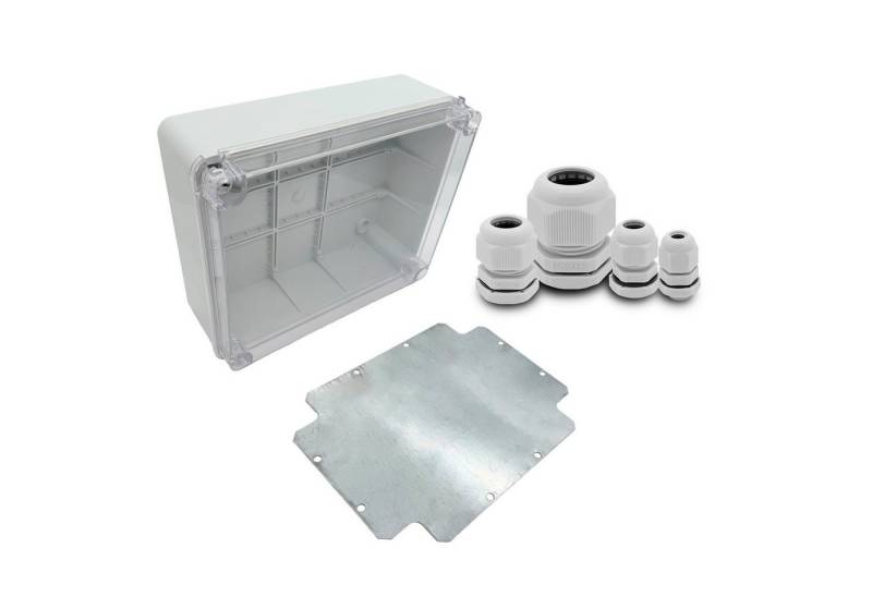 ARLI Verteilerbox Abzweigdose IP67 Sichttür Aufputz 250 x 200 x 90 mm + Montageplatte, nach Auswahl: Kabelverschraubung M12 M16 M20 M25 ARLI Verteilerbox Abzweigdose IP67 Sichttür Aufputz 250 x 200 x 90 mm + Montageplatte, nach Auswahl: Kabelverschraubung M12 M16 M20 M25 von ARLI