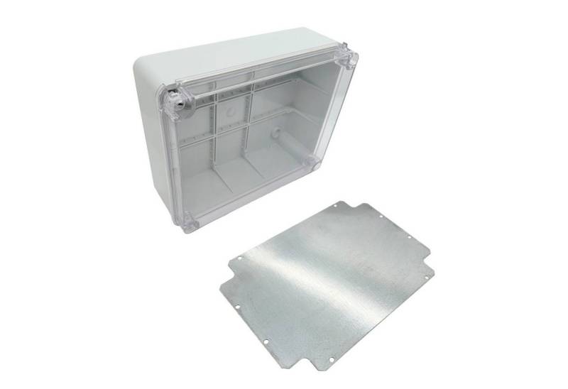 ARLI Verteilerbox Abzweigdose IP67 Sichttür Aufputz 310x230x130mm + Montageplatte, nach Auswahl: Kabelverschraubung M12 M16 M20 M25 ARLI Verteilerbox Abzweigdose IP67 Sichttür Aufputz 310x230x130mm + Montageplatte, nach Auswahl: Kabelverschraubung M12 M16 M20 M25 von ARLI