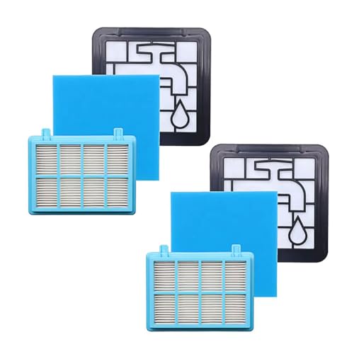ARLI kompatibel mit Philips Hepa Filterset 3 teilig FC8010/01 FC9332/09 FC9328 FC9334 FC9349 FC9353 FC9556 FC9515 Hepafilter Staubsaugerfilter Zubehör - 2 Set von ARLI