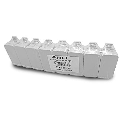 Abzweigdose Feuchtraum IP55 8x Dose 90 x 43 x 40 mm aufputz außenliegenden Befestigungslasche Kabelabzweigdose Verbindungsdosen Industriegehäuse Verteilerkasten Leergehäuse Verteilerdose ARLI 8 Stück Abzweigdose Feuchtraum IP55 8x Dose 90 x 43 x 40 mm aufputz außenliegenden Befestigungslasche Kabelabzweigdose Verbindungsdosen Industriegehäuse Verteilerkasten Leergehäuse Verteilerdose ARLI 8 Stück von ARLI