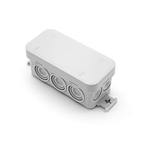 Abzweigdose Feuchtraum IP55 Dose 90 x 43 x 40 mm aufputz außenliegenden Befestigungslasche Kabelabzweigdose Verbindungsdosen Industriegehäuse Verteilerkasten Leergehäuse Verteilerdose ARLI 1 Stück Abzweigdose Feuchtraum IP55 Dose 90 x 43 x 40 mm aufputz außenliegenden Befestigungslasche Kabelabzweigdose Verbindungsdosen Industriegehäuse Verteilerkasten Leergehäuse Verteilerdose ARLI 1 Stück von ARLI