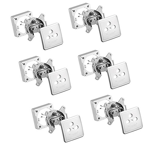 6x ARLI Satdose 3-fach – Antennendose für Aufputz & Unterputz (Stich- oder Enddose) mit Abdeckung & Rahmen TV Radio SAT DVB-S DVB-T2 Kabel 6x ARLI Satdose 3-fach – Antennendose für Aufputz & Unterputz (Stich- oder Enddose) mit Abdeckung & Rahmen TV Radio SAT DVB-S DVB-T2 Kabel von ARLI