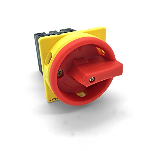 ARLI Hauptschalter 16A Fronteinbau Drehschalter 4 polig IP65 4P16A-E Trennschalter 16 amper Trenn Dreh Haupt Maschinen Schalter 4pol 230-440 V front Einbau von ARLI