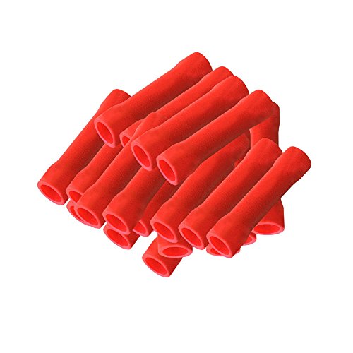 Stossverbinder isoliert rot 100x Stoßverbinder 0,5 - 1,5 mm vollisoliert Crimpzange Quetschverbinder Kabelverbinder Crimp Zange Verbinder Kabelschuhe kfz ARLI von ARLI