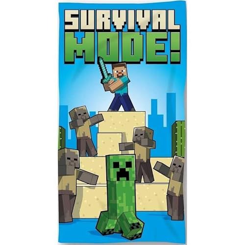 ARLIS Minecraft Strandtuch oder Badetuch Minecraft, 70 x 140 cm (Strandtuch) von ARLIS
