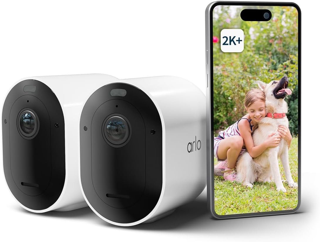 ARLO Überwachungskamera Pro 5 Überwachungskamera Aussen WLAN, 2K+ HDR Video - 2er Set ARLO Überwachungskamera Pro 5 Überwachungskamera Aussen WLAN, 2K+ HDR Video - 2er Set von ARLO