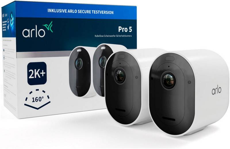 ARLO Überwachungskamera Pro5 2K Security Camera 2er Set (Außenbereich, Packung, 2-tlg) von ARLO