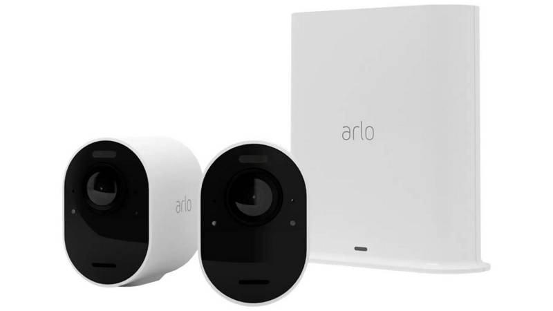 ARLO Überwachungskamera Ultra 2 4K, 2er Set VMS5240-200EUS Kabellos, WLAN IP Set 4K von ARLO