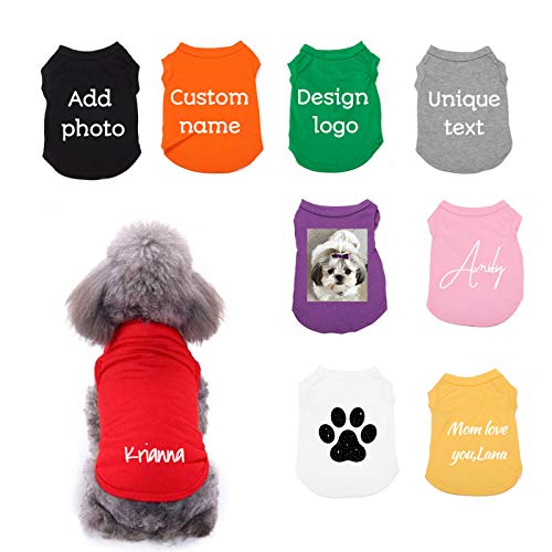 Personalisierbare Sommer-Shirts für Hunde, Hunde, Welpen, Katzen, Kätzchen von ARLTTH