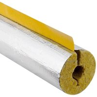 Steinwoll-Rohrschalen alukaschiert für Rohr 18 mm - Dämmschichtdicke 23 mm - geschlitzt - selbstklebend - Länge 1 m - 100% GEG von ARMACELL