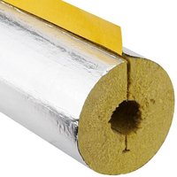 Steinwoll-Rohrschalen alukaschiert für Rohr 28 mm - Dämmschichtdicke 34 mm - geschlitzt - selbstklebend - Länge 1 m - 100% GEG von ARMACELL