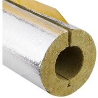 Steinwoll-Rohrschalen alukaschiert für Rohr 48 mm - Dämmschichtdicke 23 mm - geschlitzt - selbstklebend - Länge 1 m - 50% GEG Steinwoll-Rohrschalen alukaschiert für Rohr 48 mm - Dämmschichtdicke 23 mm - geschlitzt - selbstklebend - Länge 1 m - 50% GEG von ARMACELL