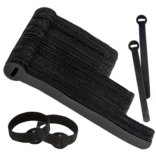 Armiz 120 x Multi-Sizes Black Reusable Cable Ties, Wiederverwendbare Kabelbinder in 3 Verschiedenen Größen, Verstellbare Kabelbänder Armiz 120 x Multi-Sizes Black Reusable Cable Ties, Wiederverwendbare Kabelbinder in 3 Verschiedenen Größen, Verstellbare Kabelbänder von ARMIZ