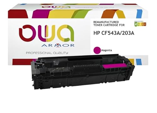 ARMOR OWA - Magenta - Tonerpatrone (Alternative zu: HP CF543A, HP 203A) - für HP Color Laserjet Pro M254dw, M254nw, MFP M280nw, MFP M281cdw, MFP M281fdn, MFP M281fdw (K18114OW) Marke von ARMOR