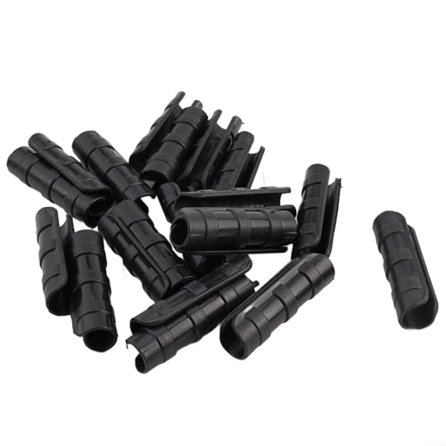 20 Stück Gewächshaus-Folien-Rohrschellen, Kunststoff-Clips zur Sicherung von Reihenabdeckungsnetz und Reifentunnelrahmen, und Anti-Rost-Konstruktion (20 mm) von ARMYJY