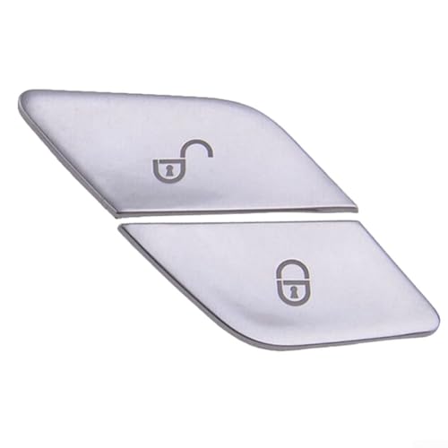 23) Premium ABS Chrom Türschloss-Schalter Tastenabdeckungen für Mercedes W205 W213 X253 von ARMYJY