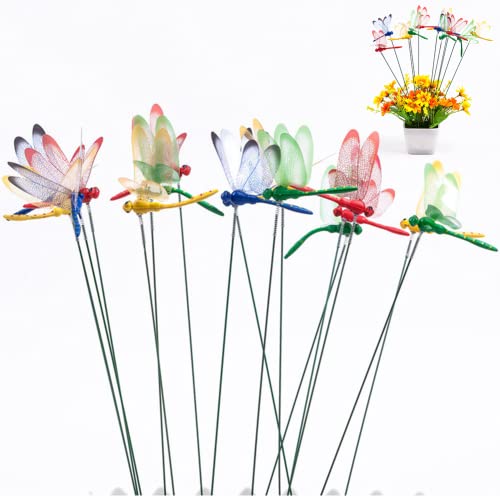 30 Stück Libellenpfähle, Garten-Libellen-Ornamente auf Stab, für den Außenbereich, Hof, Garten, Blumentopf-Dekoration 30 Stück Libellenpfähle, Garten-Libellen-Ornamente auf Stab, für den Außenbereich, Hof, Garten, Blumentopf-Dekoration von ARMYJY