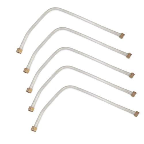 5 Stück Luftkompressor-Auspuffrohr, 530 mm Aluminium-Luftkompressor, Ersatzteile für Luftpumpen von ARMYJY