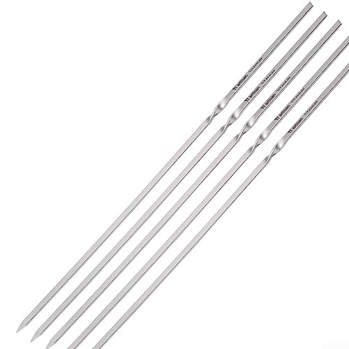 5 x Titan-Grillspieße für den Außenbereich, Picknick, Grillen, Kabob-Stäbchen, 20 cm von ARMYJY