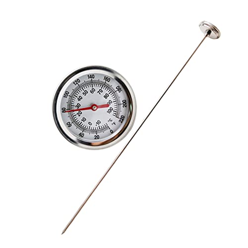 ARMYJY Kompost-Thermometer, Edelstahl-Sonde, Temperaturleitung, 50 cm Länge, Gartenwerkzeug von ARMYJY