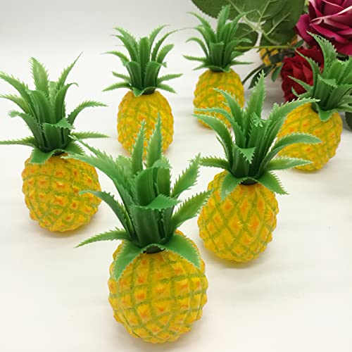 5 Stück Künstliche Mini Ananas, 5.5 * 11cm künstliche Früchte künstliche Ananas, Simulation Obst Gemüse Studio Foto Requisite für Haus Party Dekoration von ARMYJY