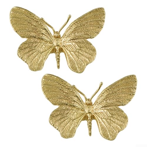 ARMYJY Stilvolle Schubladenknöpfe aus Messing mit Libellen-Motiv, für Schrank und Kommode (Schmetterling) von ARMYJY