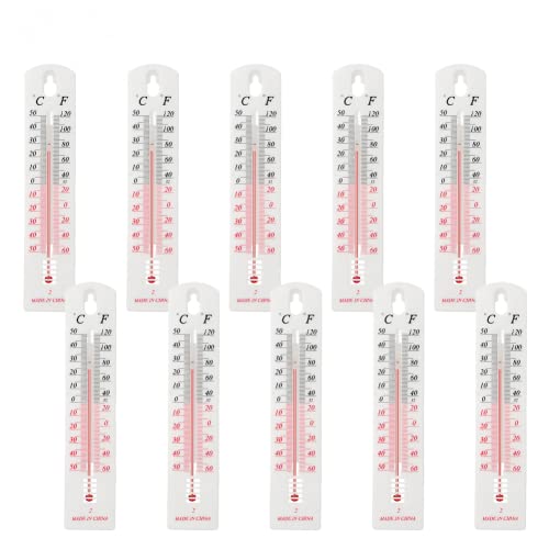 Analoges Raumthermometer, Innen- und Außentemperatur-Thermometer, Monitor zur Wandmontage, 10 Stück von ARMYJY