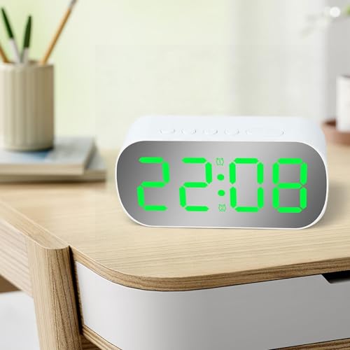 Digitaler Wecker im schlanken Design mit wesentlichen Funktionen, tolle Ergänzung für jeden Schreibtisch (W-Grün) von ARMYJY