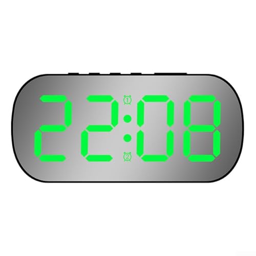 Digitaler Wecker mit schlankem Design und wesentlichen Funktionen, tolle Ergänzung für jeden Schreibtisch (B-Grün) von ARMYJY
