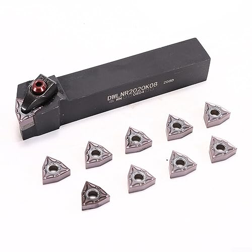 Drehmeißelhalter WLNR2020K08 + 10 Hartmetalleinsätze WNMG080404-MA für die Verarbeitung Drehmeißelhalter WLNR2020K08 + 10 Hartmetalleinsätze WNMG080404-MA für die Verarbeitung von ARMYJY