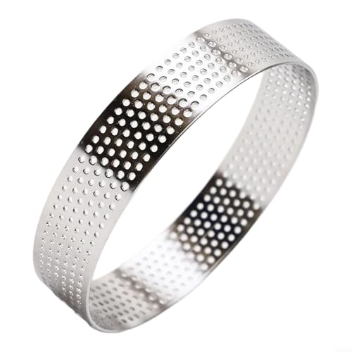 Edelstahl-Backform mit rundem Loch, ideal für selbstgemachte Gebäckdekoration (9 cm) von ARMYJY