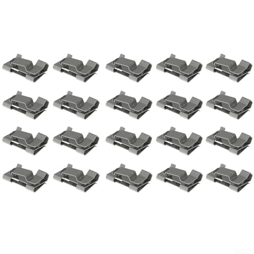 Edelstahl-Solar-Kabel-Clip, Photovoltaik-Solarkabel-Clips, Halter für PV-Drahtklemmen-Management für Bootsanhänger (20 Stück) von ARMYJY