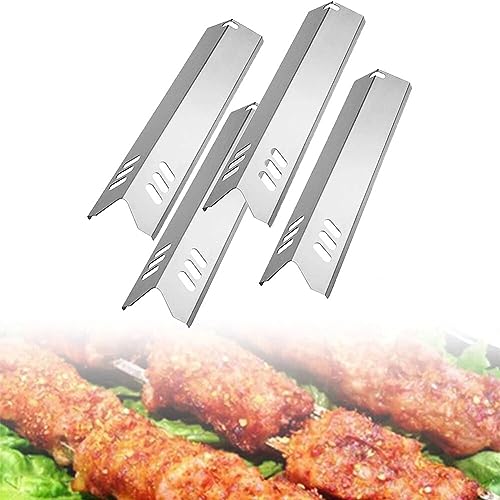 Grill-Heizplatte, Edelstahl-Brennerabdeckung, Outdoor-Grill-Ersatzteile für die meisten Gasgrills, 4 Stück von ARMYJY