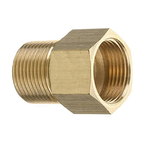 M22 15 mm Außengewinde auf M22 14 mm Innengewinde metrischer Adapter Hochdruckreiniger Messing M22 15 mm Außengewinde auf M22 14 mm Innengewinde metrischer Adapter Hochdruckreiniger Messing von ARMYJY