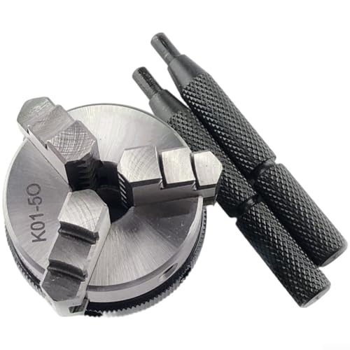 Manuelles Bohrfutter, K01-50 M14 x 1, drei Backen, manuelles Bohrfutter mit Schraubstange für Bohrer für Holzbearbeitungsmaschine von ARMYJY