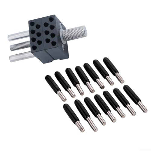 Mini-Handschraubstock, Edelstahl-Klemme, Reparaturwerkzeug mit 14 Stangen für Schmuck, Gravur, Elektronik (schwarz) von ARMYJY