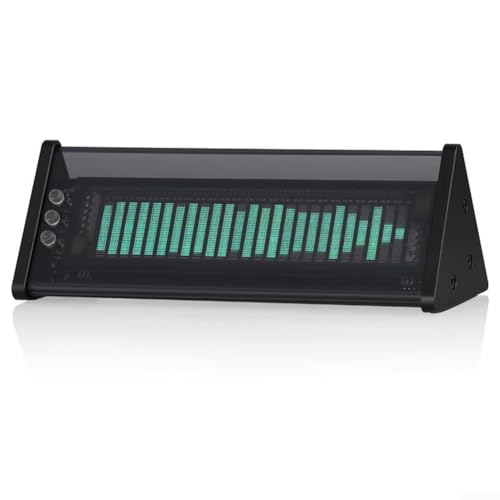 Multifunktionales VFD-Spektrum-Schallpegelmessgerät mit AUX-Eingang und Uhr mit anpassbaren Anzeigeeffekten (schwarz) von ARMYJY