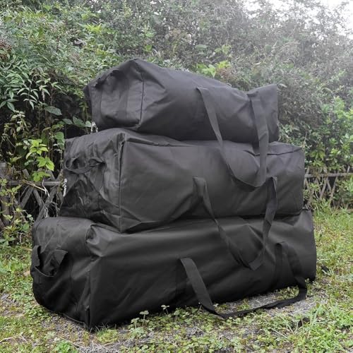 Outdoor Camping Zelt und Schlafsack Aufbewahrung Seesack mit großer Kapazität und 600D Oxford Tuch, faltbares Design für bequemes Tragen auf Reisen (50L) von ARMYJY