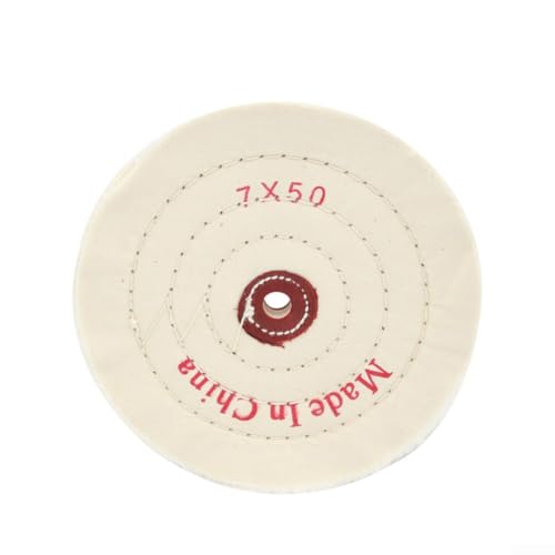 Polierscheibe aus Baumwolltuch, 15,2 cm, Polierscheibe, Schleifpad für Schmuck, Glas, Holz, Metall (4 mm) von ARMYJY