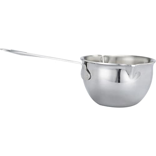 Topf Soße Edelstahl Milchtopf Kleine Mini-Saucenpfanne Stielkasserolle Nicht für Kaffee, Butteröl, Milch oder Schokolade 300 ml von ARMYJY