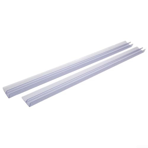 Wasserrückhaltestreifen für Badezimmer, 2 x 0, 5 m, F-Typ, einfach zu schneiden und anzustecken, für rahmenlose Türen (12 mm) von ARMYJY