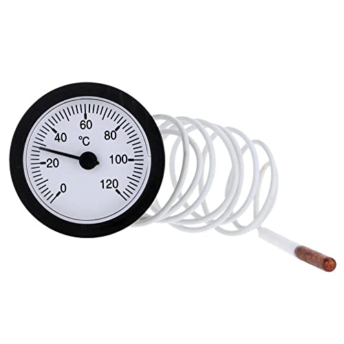 Zifferblatt-Thermometer mit Sensor, Kapillaranzeige 0-120 °C für Wasser, Flüssigkeit und Öl Zifferblatt-Thermometer mit Sensor, Kapillaranzeige 0-120 °C für Wasser, Flüssigkeit und Öl von ARMYJY